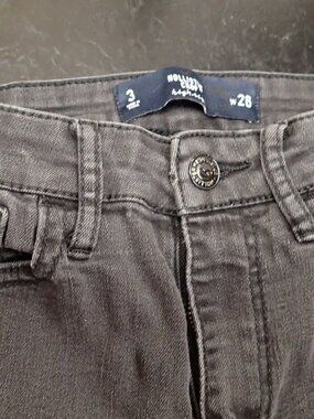 Hollister Crop HIgh Rise Black Woemns Jeans Size w26